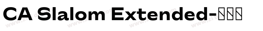 CA Slalom Extended字体转换